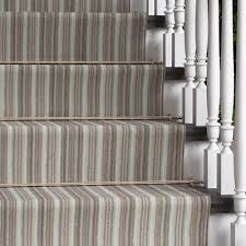 stair carpet green grey striped long