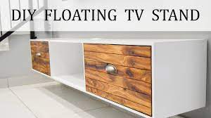 how to build a floating tv stand diy