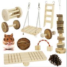 5pcs 10pcs natural wooden chew pets toy