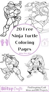 20 free ninja turtle coloring pages for