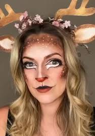 winter reindeer face paint tutorial