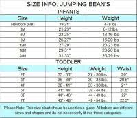 Jumping Beans Size Chart