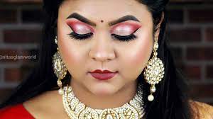 indian deshi wedding guest makeup