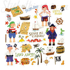 Cartoon Pirate Wall Decals L And
