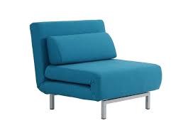 lisse convertible teal fabric chair bed