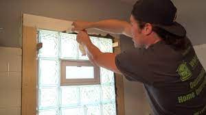 how to install a glass block window