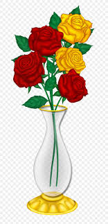 vase flower rose clip art png