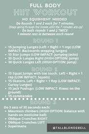 full body hiit workout no equipment