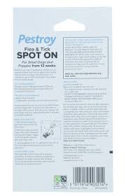 pestroy flea tick spot on small dog