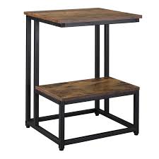 Homcom Side Table Doule Layer End