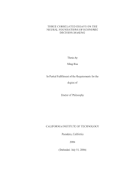 pdf three correlated essays on the neural foundations of economic pdf three correlated essays on the neural foundations of economic decision making
