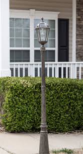 Royal Bulb Solar Lamp Post Weathered