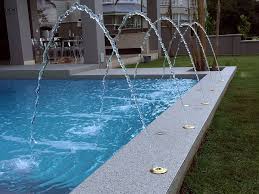 Lighting is a great pool water feature perfect for bringing your pool to the center stage once the sun goes down. Fountains And Water Feature Types Pro Water Contracts