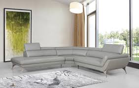 grey leather sectional sofa