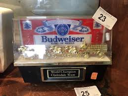 Lot Vintage Budweiser Clydesdale Small Lighted Sign