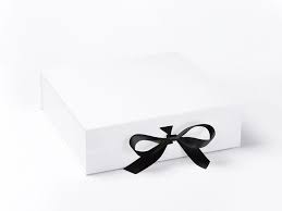 cardboard white foldable rigid box for