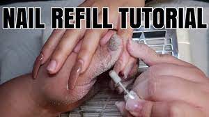 how to do a nail refill reshape and