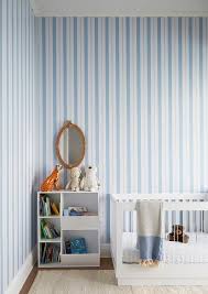 Blue Vertical Striped Wallpaper Design