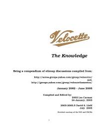 the knowledge velocette owners club