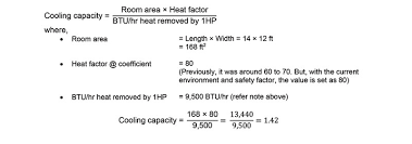 estimate the air conditioner capacity