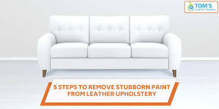 Stubborn Paint From Leather Upholstery