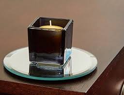 Mirror Candle Plate