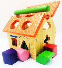 Đồ chơi gỗ - Nhà thả hình bằng gỗ cho bé trên 1 tuổi - Trò chơi trí tuệ  Hãng winwin toys