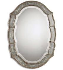 etched antique gold wall mirror