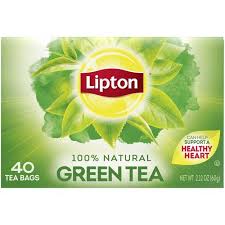 lipton natural green tea bags