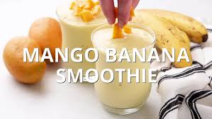 mango banana smoothie no yogurt