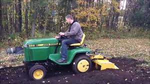 john deere garden tractor tiller