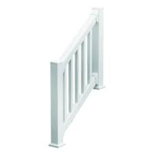 The waltham also comes in 6 foot wide sections ( . Fypon Quickrail Premium Stair Rail Kit With Square Spindles At Menards