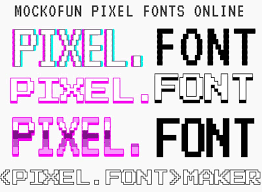 free pixel font generator mockofun