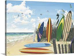 Surf Boards Wall Art Canvas Prints