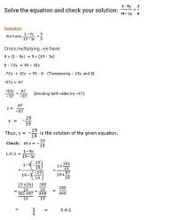 Linear Equations In One Variable Class