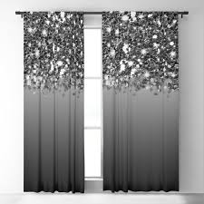 silver ombre blackout curtain