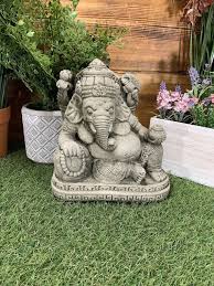 Stone Garden Laying Reclining Ganesh