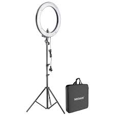 Neewer Fluorescent Ring Light Kit 18 Inch Outer 14 Inch Inner 600w 5500k Dimmable Ring Light With 75 Inch Ring Light Mirror Mirror With Lights Led Ring Light