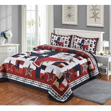 Texas Lone Star State Map Quilt Blanket