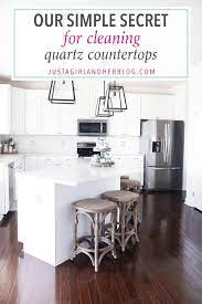 For tougher cleaning, such as hardened food, dried grease, and other items, you may. Our Simple Method For Cleaning Quartz Countertops Abby Lawson