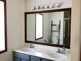 frame a bathroom mirror for 20