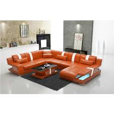Luxurious Leather Sectional Sofa