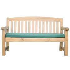 Emily 5ft Bench Green Seat Pad