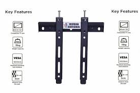 Metal Black Led Tv Wall Mount Stand 32