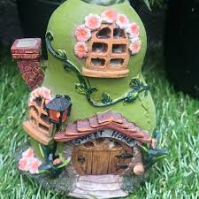 Miniature Fairy Pear House With Lights