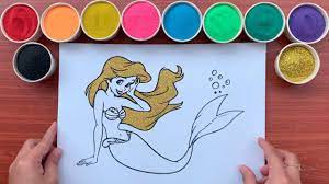 Tô Màu Tranh Cát NÀNG TIÊN CÁ dưới đáy biển - Sand Painting Mermaid  (Rainbow Candy) - Hướng dẫn tô màu và vẻ tranh ảnh đẹp nhất - Kho gấu bông  giá