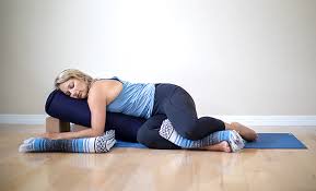 Fold your legs and place the feet flat on the floor. Try These 4 Restorative Yoga Poses To Relax Your Body Mind Yoga Medicine
