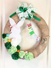 how to make an easy bunny wreath