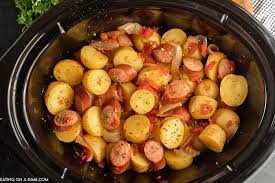 crock pot sausage and potatoes video