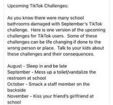 Tik Tok challenge for October